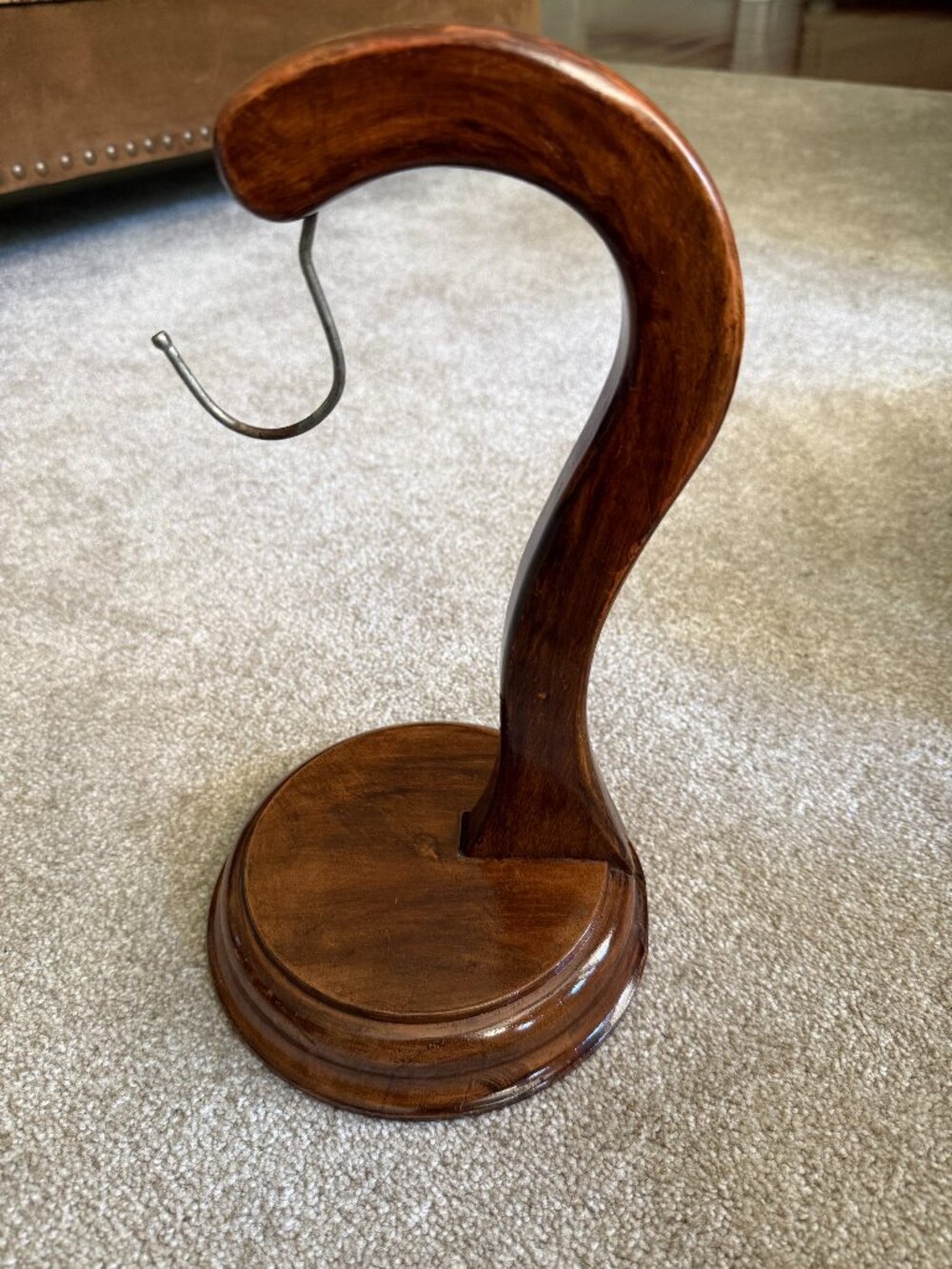 Handcrafted Acacia Wood Banana Holder Stand Rustic Farmhouse Banana Hanger